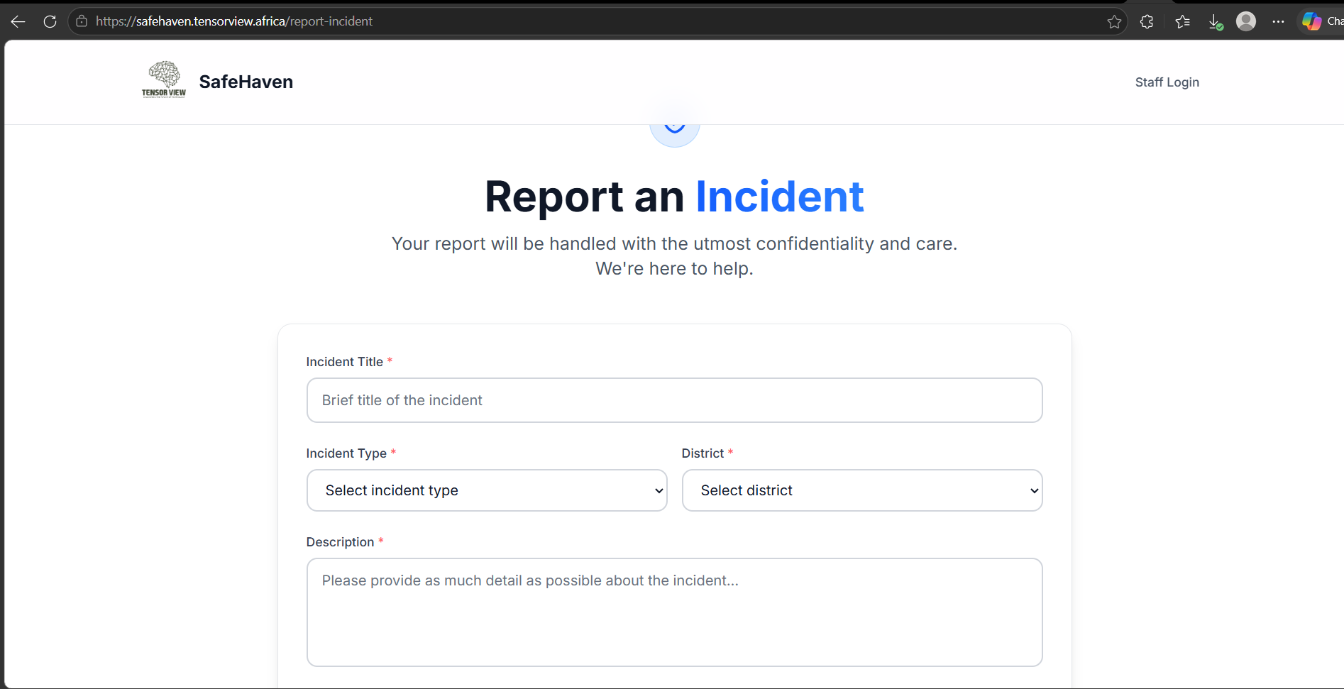 SafeHaven platform